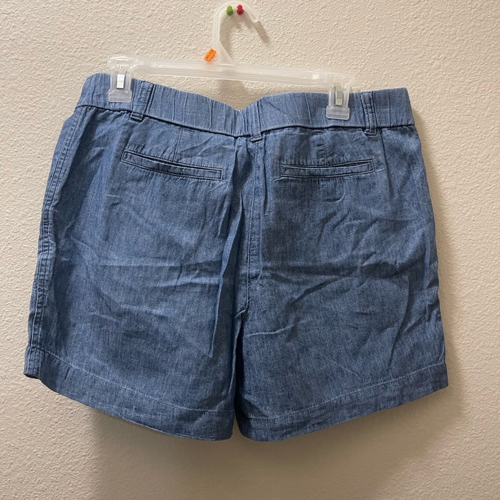 Talbots Light Blue Women's Bermudas with Tie Belt - Picture 2 of 3